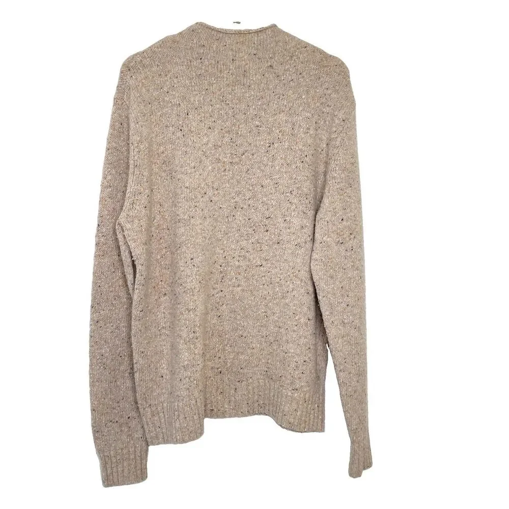 Taylor Stitch Fisherman Crewneck Sweater in Oatmeal Size 46 or US 2XL Coastal co